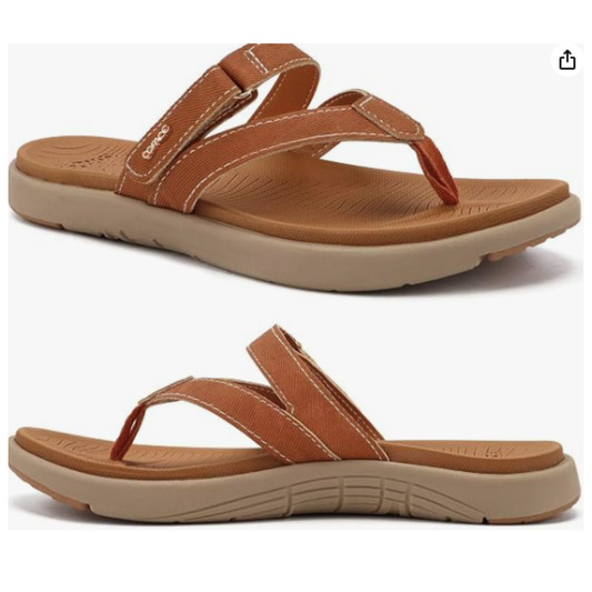 Sandalias Ortopédicas Cuero Vegano